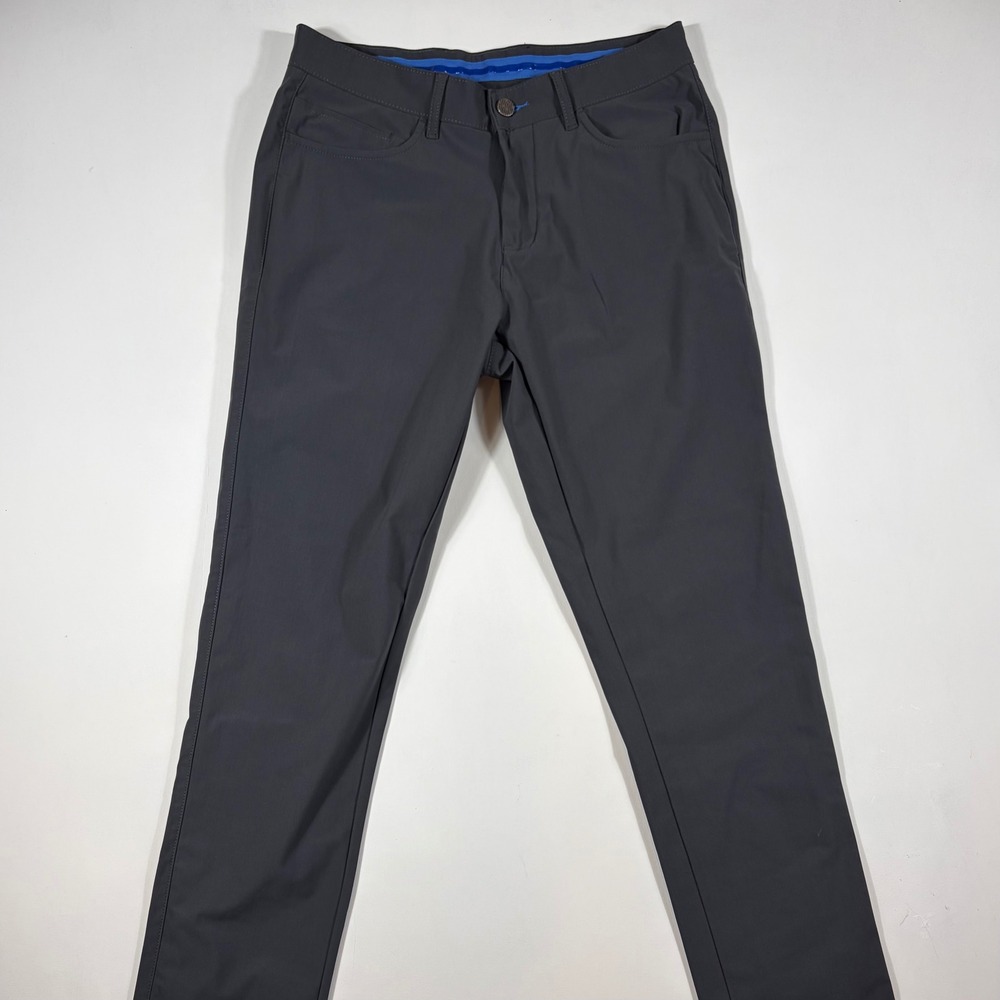 Twillory Performance Pants Mens 32x32 Tailored Fit Technical Fabric Dark Gray